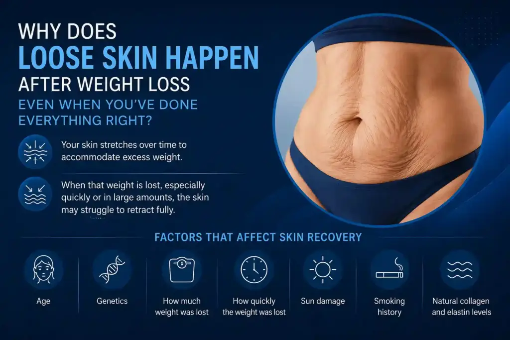 Why Does Loose Skin Happen After Weight Loss Even When You’ve Done Everything Right Essex?